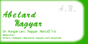 abelard magyar business card